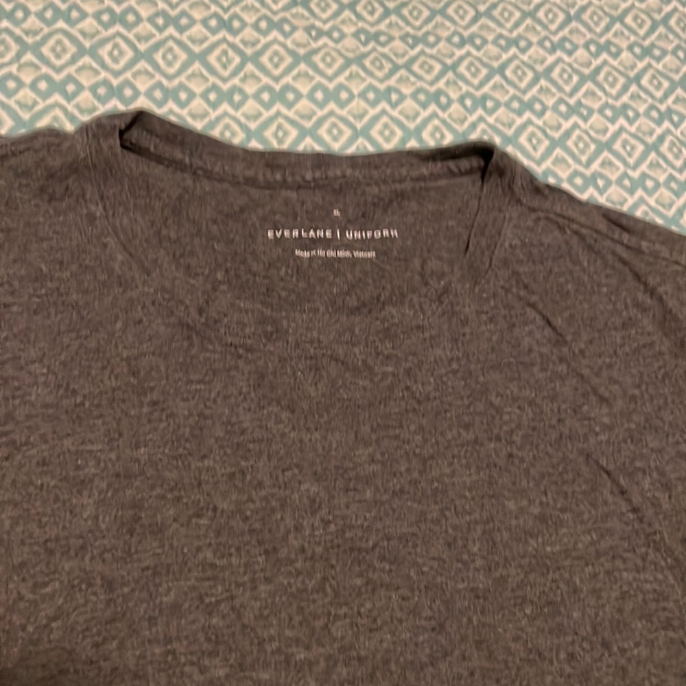 Men’s Everlane Uniform T-shirt, charcoal, gently worn